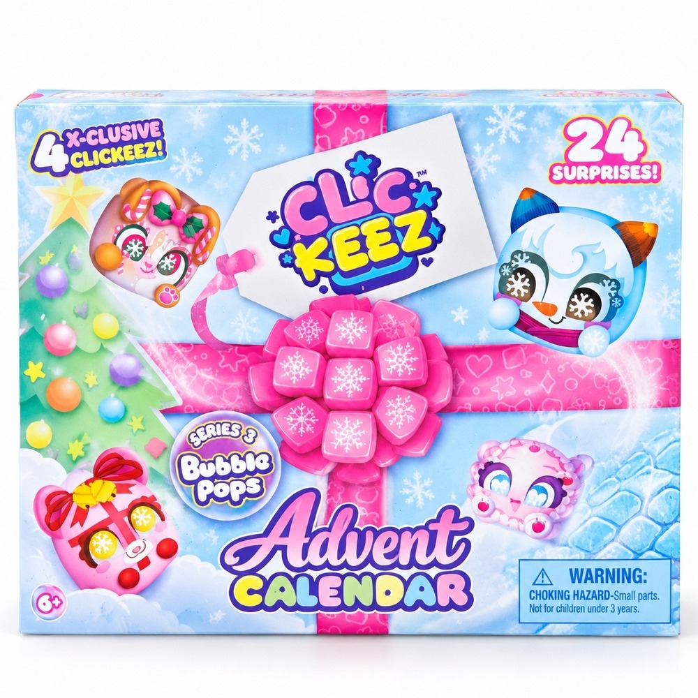 ClicKeez Series 3 Bubble Pops Christmas Advent Calendar 2026 NEW EXCLUSIVE